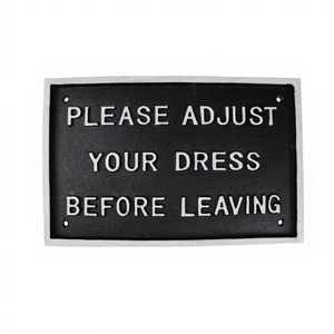 Rust Resistance Notice Plaque and Metal Plate/<b>Board</b> Hot Selling Large Size Wall Sign Metal Signs Factory Price - Product Image 1