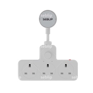 ปลั๊กต่อขยาย SEBLIP UK, รางปลั๊กไฟ 3 ทางพร้อมสายไฟแบบยืดหยุ่น, รับน้ำหนักได้ปลอดภัย 3120W สำหรับใช้ในบ้าน สำนักงาน ห้องครัว - Product Image 1