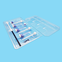 Bandeja de embalaje tipo blíster de plástico transparente para kits de dispositivos médicos, con tapa, fabricada a medida por YZG mediante extrusión y termoformado al vacío, China Zhejiang