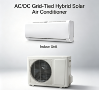 AC/DC Hybrid Solar & Baterai R32 Inverter Split Air Conditioner 18000BTU Pendingin Pemanas Hemat Energi