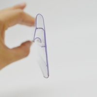 Étagère transparente en PVC Clip en plastique Étagère en PVC transparent Talker Prix Canal Étiquette Porte-étiquette de billet