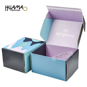 Wholesale recycle Quality Printed Cosmetic shoes and clothes Corrugated Cardboard Packaging marble shipping boxes custom logo