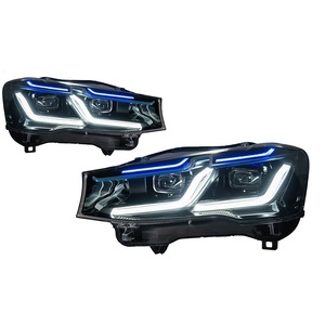 Fari LED per Auto <span class=keywords><strong>X3</strong></span> <span class=keywords><strong>F25</strong></span> & X4 F26 2010-2017 con DRL 6000K, Lampada Frontale con Lente Proiettore 12V - Product Image 1