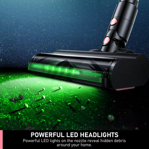 เครื่องดูดฝุ่นพร้อมจอ OLED ตรวจจับฝุ่นด้วยเลเซอร์  แผ่นกรองล้างทำความสะอาดได้ สำหรับบ้าน รถยนต์ โรงแรม - Product Image 5