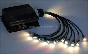 0.75mm -3mm pmma com manga preta cabos de fibra óptica