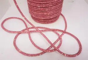 Corde à diamant d'eau Tube rond Flash coloré corde à diamant 4mm 6mm dentelle de chaussure en cristal bricolage corde arc