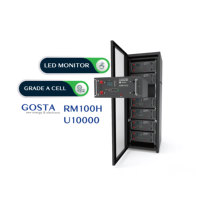 Batterie domestique GOSTA RM100H haute tension, 6000 cycles, montable en rack, empilable, pour serveur, 10 kWh, LiFePO4