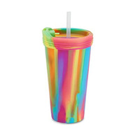 Tasse à eau en Silicone sans BPA de 480ml, incassable, réutilisable, tasse en Silicone pour le vin, la bière, le café