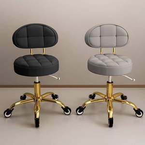 Sillón de Barbería y Salón de Belleza, Color Rosa Dorado, Multifuncional, Ajustable, Ecológico, con Bomba Hidráulica, para Uso en Hoteles, Sintético - Product Image 4