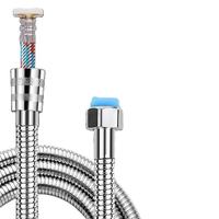 Tuyau de douche anti-torsion à glissement fluide en acier inoxydable, flexible, pour salle de bain