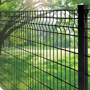 Panneau de clôture en treillis soudé incurvé 3D revêtu de PVC, 7 pieds, moderne, facile à assembler, sécurité agricole, sécurité métallique, jardins, écoles - Product Image 1