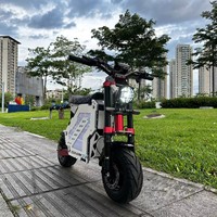 Scooter Eléctrico de 52V 5000W, 60V 7000W, 72V 10000W, 15000W, con Doble Motor, Neumáticos Gruesos de 13 y 14 Pulgadas