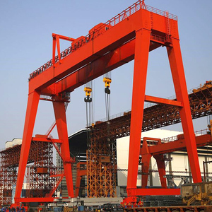 Portable 40Ton Aluminum <strong>Gantry</strong> <strong>Crane</strong> Double-Girder Rmg <strong>Rail</strong> <strong>Mounted</strong> Winch <strong>Gantry</strong> <strong>Crane</strong> - Product Image 3