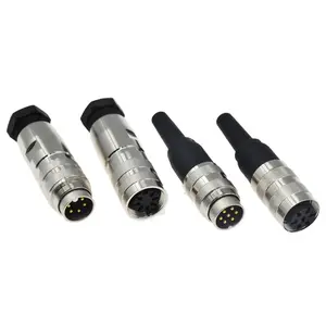 Binder M16 Cirkelvormige Connector 6 Pin Mannelijke Vrouwelijke Soldeercontacten M16 Connector