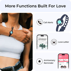 Mode bijoux intelligents <span class=keywords><strong>totwoo</strong></span> Candy Collection Single Wave Bracelets tactiles longue distance bleu foncé pour les couples - Product Image 3