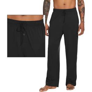 Pantalon de pyjama personnalisé pour homme en viscose de bambou, bas de pyjama doux avec cordon de serrage et poches, tailles S à XXL - Product Image 3