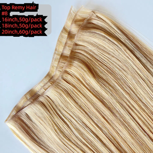 Nhà Máy Bán Buôn 16,18,20,22,24Inch Mịn Thiên Tài Khối Lượng Sợi Ngang Phần Mở Rộng Tóc Thiên Tài Sợi Ngang Tóc Nga Tóc - Product Image 6