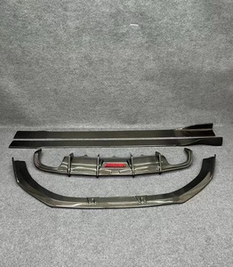 Kit Carrozzeria in Vera Fibra di Carbonio per Audi <span class=keywords><strong>A6</strong></span> C7 S6 2012-2015: Paraurti Anteriore, Diffusore Posteriore e Minigonne Laterali - Product Image 4