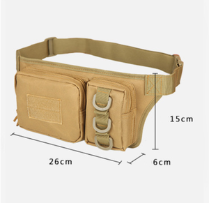 กระเป๋าคาดเอวสำหรับกีฬากลางแจ้ง DFWB09 3PTactical ผลิตจากผ้าออกซ์ฟอร์ดกันน้ำความหนาแน่นสูง 800D ทนทาน มี 2 ช่อง ช่องด้านในมีซิป 1 ช่อง - Product Image 3