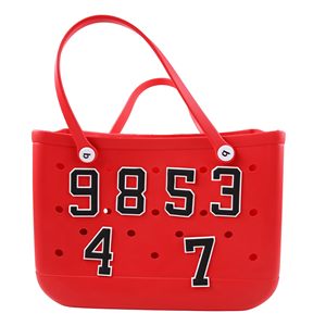 Abalorio de números para bolso Bogg y bolso de mano simplemente sureño, insertos de números decorativos, accesorios para bolso de playa - Product Image 3