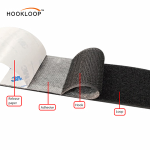 Black White Adhesive <strong>Hook</strong> and <strong>Loop</strong> <strong>Tape</strong> Double Sided Self-Adhesive <strong>Hook</strong> <strong>Loop</strong> <strong>Fastener</strong> Strong Back Adhesive <strong>Fasteners</strong> <strong>Tape</strong> Rolls - Product Image 1