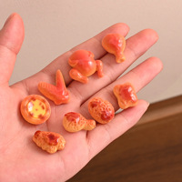 Ensemble de seaux miniatures en résine peints, accessoires alimentaires simulés, pour maison de poupée, jeu d'imitation, bricolage, décoration artisanale