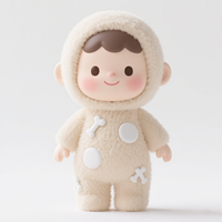 Figurine de poupée mignonne en peluche et en peluche du fabricant avec des figurines d'action de visage en vinyle en plastique