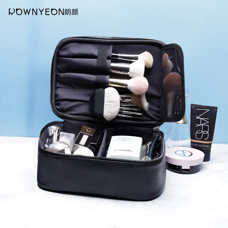 Rownyeon Luxury Trendy Brand Protion Cosmetic Designer Beauty Case Makeup Travel Bag Supplies