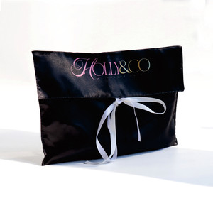 カスタムロゴ印刷入り丈夫なサテン封筒ヘアエクステンション化粧品収納バッグ高級ギフトウィッグ梱包防塵 - Product Image 3