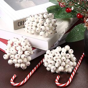 Baies de <span class=keywords><strong>houx</strong></span> artificielles givrées GM Fake 12 mm Mini Christmas Fruit Berry Flower Decor - Product Image 4