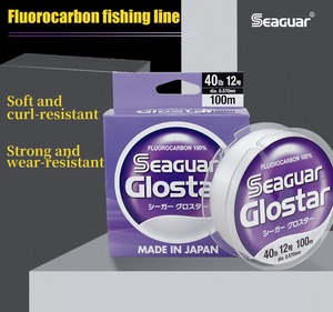 Filo da Pesca SEAGUAR GLOSTAR 100% Fluorocarbon Edizione Limitata 50° Anniversario Giappone 100M 60M 4LB 10LB 55LB Tippet in Fibra di Carbonio - Product Image 2