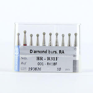 BR-R31F Contra Góc Chân (Ra/Ca) tốc Độ Thấp Round Shaped CE ISO Chứng Nhận Kim Cương BUR Nha Khoa Dụng Cụ Phẫu Thuật - Product Image 2
