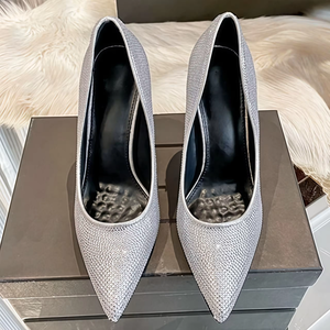 Zapatos de tacón alto sexys de marca de lujo, zapatos de alta calidad para fiesta, oficina, boda, zapatos de tacón alto con punta puntiaguda para mujer, sandalias elegantes con tacón - Product Image 3