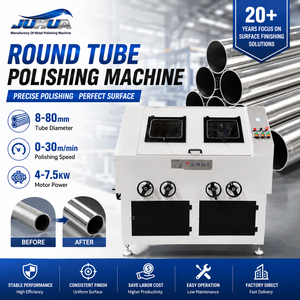 เครื่องขัดท่อกลมอัตโนมัติ - เครื่องขัดสายพานและขัดเงาสำหรับท่อสแตนเลสที่มีความแม่นยำสูงเพื่อพื้นผิวเงางาม - Product Image 1