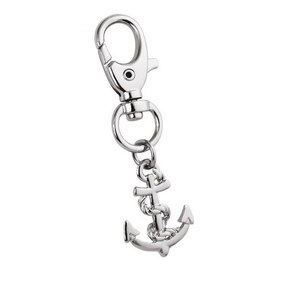 Porte-clés tendance en alliage avec mousqueton ancre, impression UV/offset, logo personnalisé, en laiton, sans boîte incluse - Product Image 1