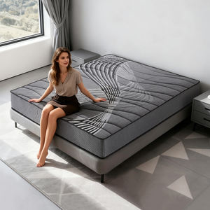 Colchón Ailif Queen Moderno, Ecológico, Transpirable, con 5 Zonas de Muelles Ensacados, para Uso Hospitalario, 500g/m, Tejido de Punto Gris, Hipoalergénico - Product Image 1