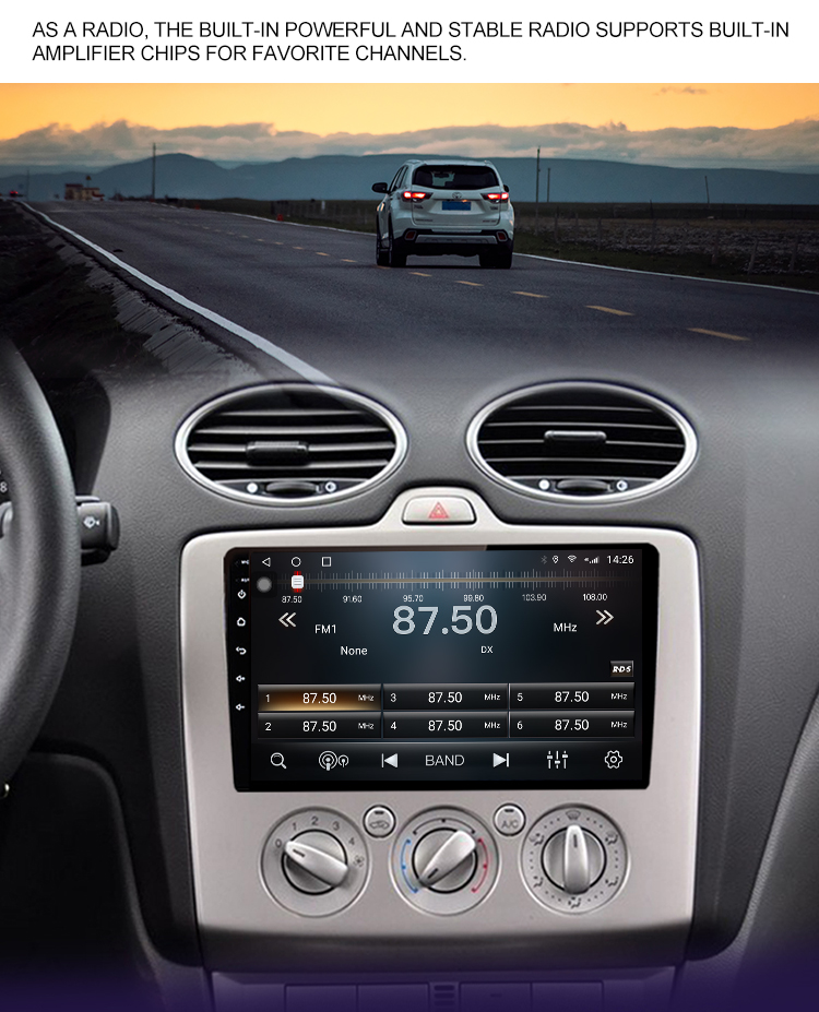 9 Inch Android Car Player For Ford Focus Exi AT 2004 2005 2006 2007 2008 2009 2010 2011 GPS Navigation Radio multimedia