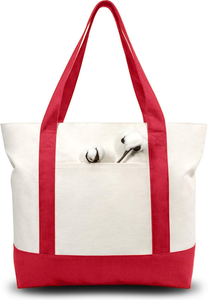 Custom Logo <b>Plain</b> <b>Large</b> Size Printed Eco Friendly Recycled Reusable Sublimation Beach Shopping Tote Bag Cotton <b>Canvas</b> Beach Bag - Product Image 5