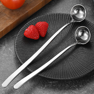 Chất Lượng Cao 304 Thép Không Gỉ Sâu Đáy Mật Ong Muỗng Với Dài Xử Lý Nhỏ Vòng Gia Vị Thìa Dầu Làm Bằng Kim Loại - Product Image 6