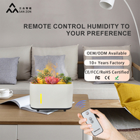 Humidificateur de bureau automatique à brume douce pour plantes succulentes, décoration aromatique pour bureau, chambre et salle d'étude