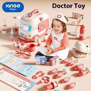 Ensemble de jeu de rôle Docteur pour enfants en plastique, petit kit avec stéthoscope, jouet de simulation de brossage des dents, pour visites chez le <span class=keywords><strong>médecin</strong></span> - Product Image 4