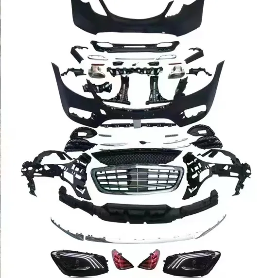 Upgrade auf W222 Style 2018-2020 Bodykit Body Kit Sets Plug & Play für Mercedes Benz S Klasse W222 Karosserie teile 2014-2017