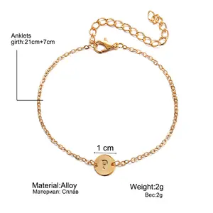 Модный золотистый браслет с буквами для женщин, простые регулируемые браслеты с именем, ювелирные изделия, подарки для вечеринок