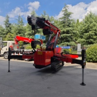 Grue araignée articulée Jiusheng prête à la vente – Grue araignée de bonne qualité avec télécommande sans fil, mini-grue araignée pliable