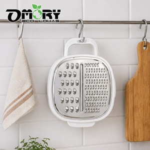 OMORY 304 Stainless Steel Dual Grater With Box Multi-Functional <b>Vegetable</b> <b>Chopper</b> Kitchen Potato Grater - Product Image 3
