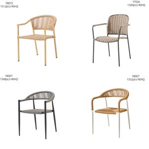 Chaises empilables en aluminium simples pour salle à manger, meubles de salle à manger en gros, chaises de patio modernes brunes pour table de <span class=keywords><strong>restaurant</strong></span> - Product Image 6