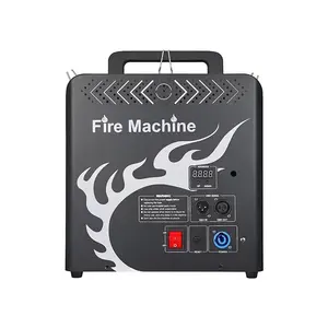 NEW 300W 3 Head Flame Thrower Spray Fire Machine DMX Channel LCD Control Panel For Stage Performance Effect Party Wedding Christ