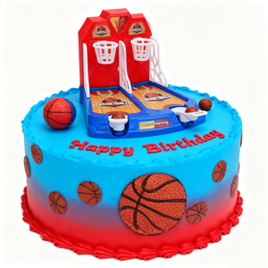 Plastik-<span class=keywords><strong>Basketball</strong></span>-Dekoration Geburtstagsüberraschung <span class=keywords><strong>Basketball</strong></span>-Spielzeug & Tortendekoration für Kindergeburtstage - Product Image 4