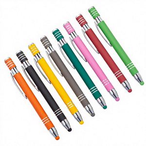 1.0MM Ballpoint <b>Pen</b> Press Aluminum Body Multifunctional Touch Screen <b>Pen</b> Enterprise Customized LOGO Promotional Wholesale - Product Image 1