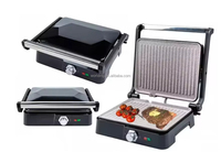 Machine à sandwichs pour petit-déjeuner, machine à barbecue, machine à steak et burger, presse à steak électrique multifonctionnelle à double plaque chauffante